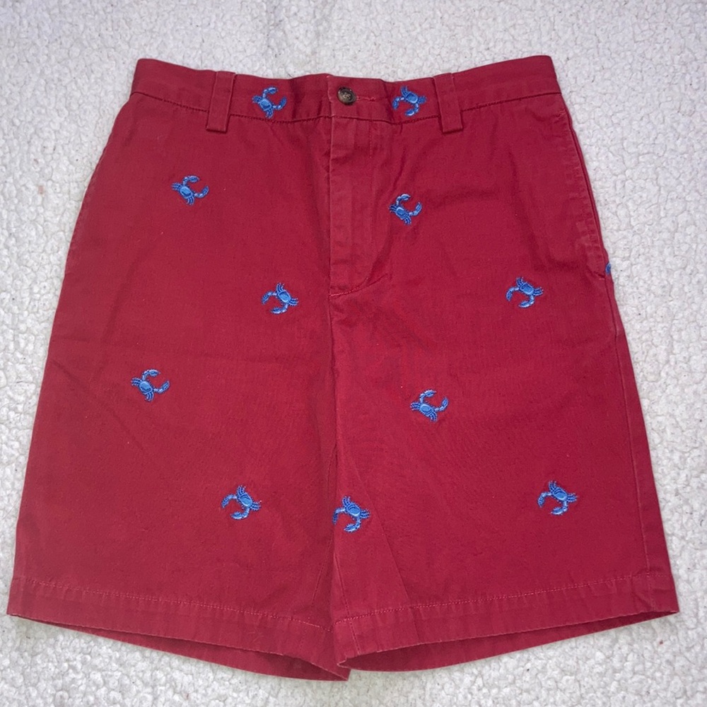 Brooks Brothers Boys Embroidered Crab Shorts Size 14